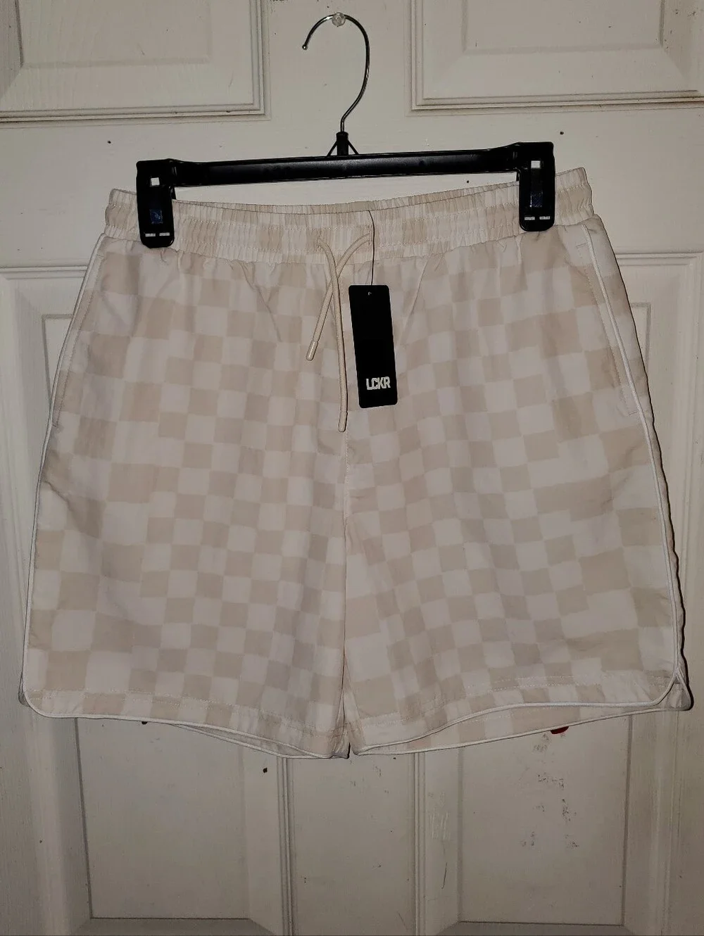 NWT LCKR Foot Locker Jasper Checkboard Print Swim Shorts